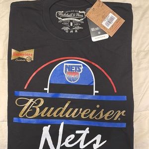 Mitchell & Ness -Nets Budweiser Black T-shirt